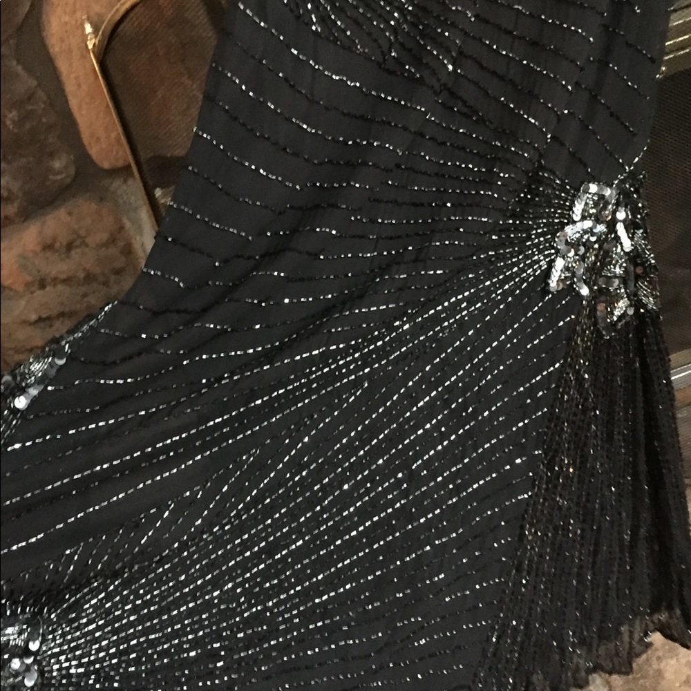 Vintage Stunning Beaded Tea Length Gown - Picture 5 of 8